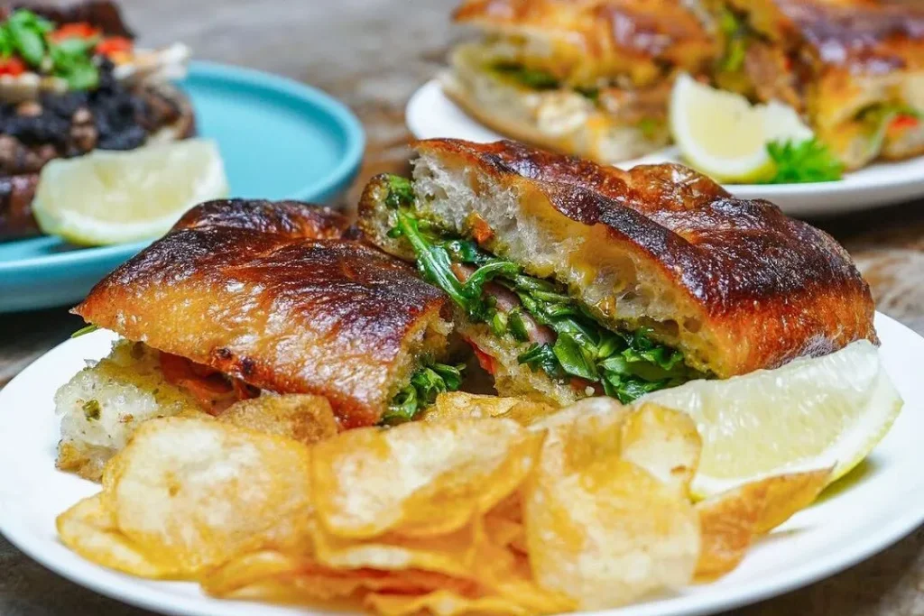 Focaccia Beef Sandwich (source: @giyanticoffee)